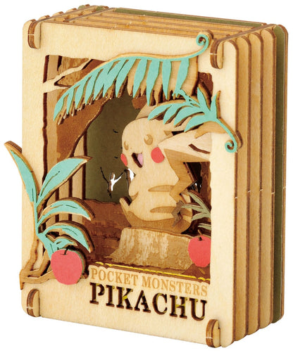 Pokemon-paper-theatre-wood-style-diorama-craft-kit-found-you-pikachu-side