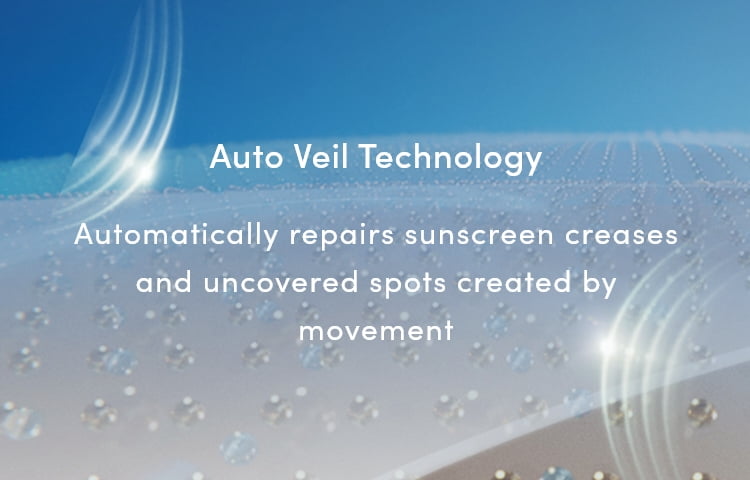 Auto veil technology used in Anessa sunscreen