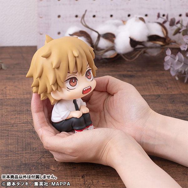 Lookup series Anime Figure Chainsaw Man Denji on palms looking up