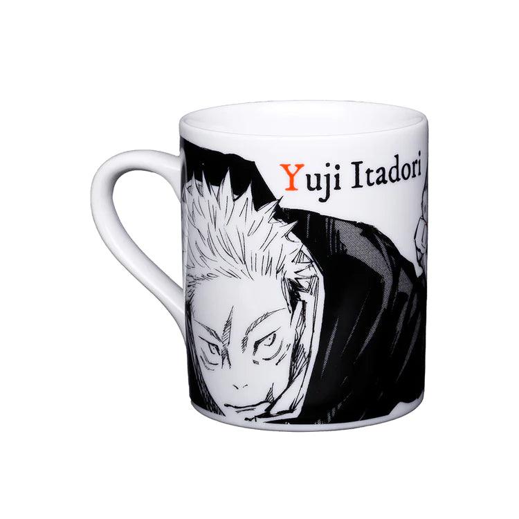 Jujutsu Kaisen themed Alphabet mug Itadori Yuji back