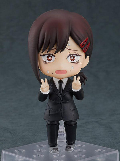 Nendoroid Chainsaw Man Figure Higashiyama Kobeni scared holding two peace hand signs