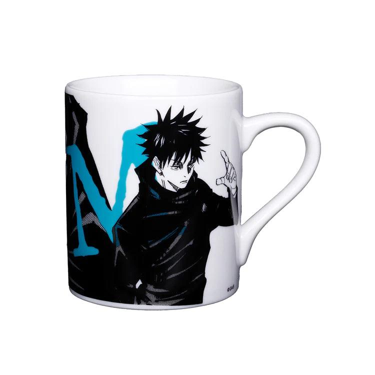 Jujutsu Kaisen themed Alphabet mug Fushiguro Megumi front