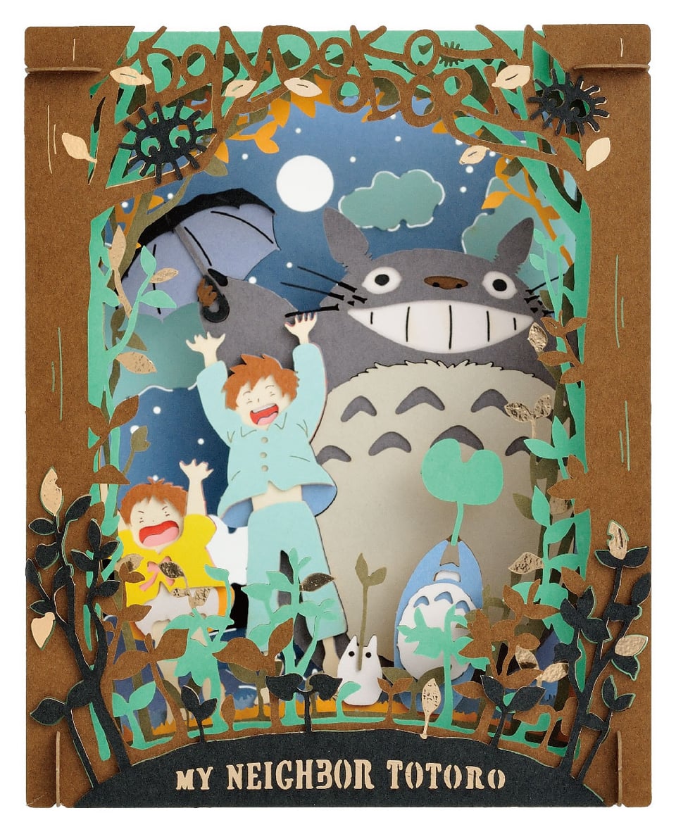 Studio Ghibli My Neighbor Totoro Paper Theatre Diorama Craft Kit Dondoko Dance