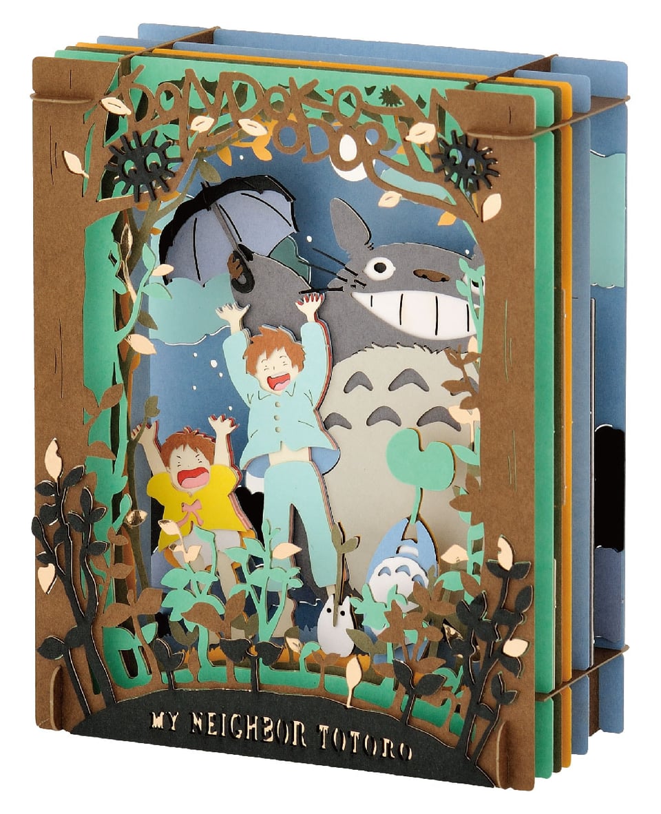 Studio Ghibli My Neighbor Totoro Paper Theatre Diorama Craft Kit Dondoko Dance