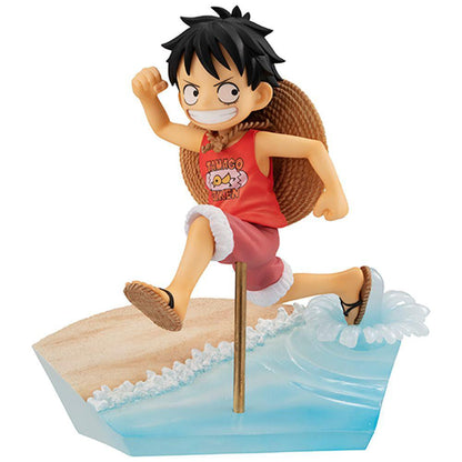 G.E.M Series RUN! RUN! RUN! One Piece Figure: Monkey D Luffy side straw hat off