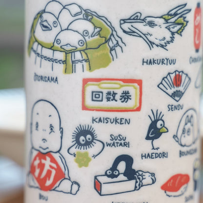 Studio Ghibli Spirited Away Porcelain Tea Cup zoom in back