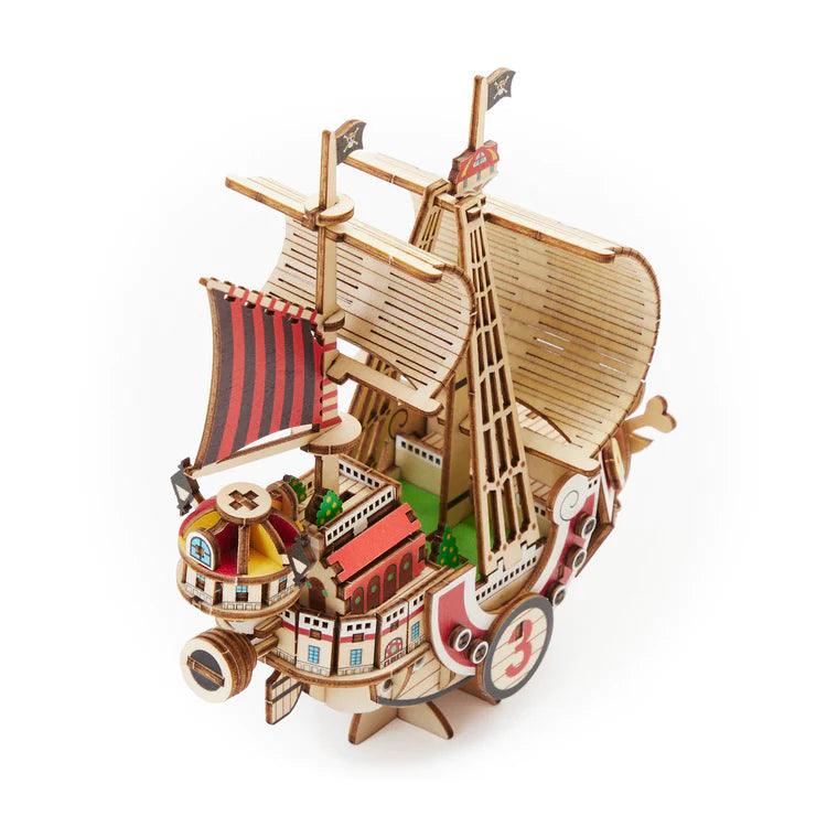 Kigumi DIY Wooden One Piece Pirate Ship Puzzle kit Thousand Sunny top