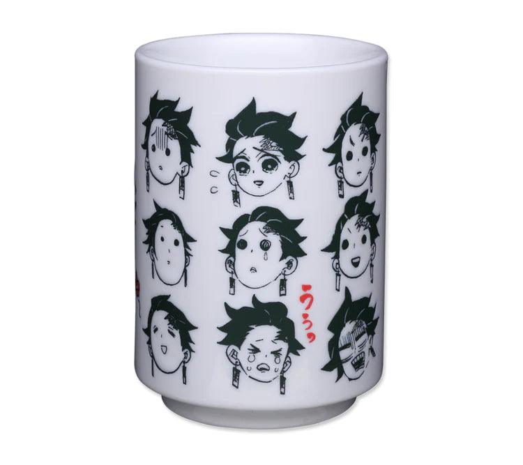 Demonslayer Ceramic tea cup with 19 different expressions of Tanjiro side