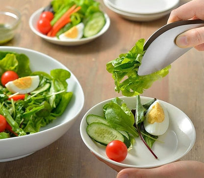 AUX stainless steel toriwake tongs serving salad