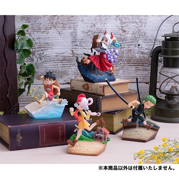 G.E.M Series RUN! RUN! RUN! One Piece Figures four character figures Yamato Roronoa Zoro Uta Monkey D Luffy